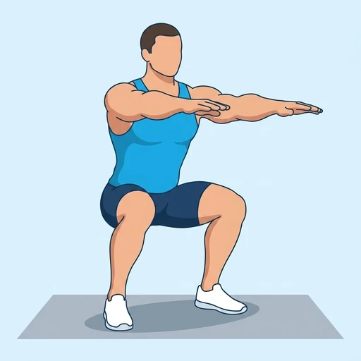Air Squat finish position