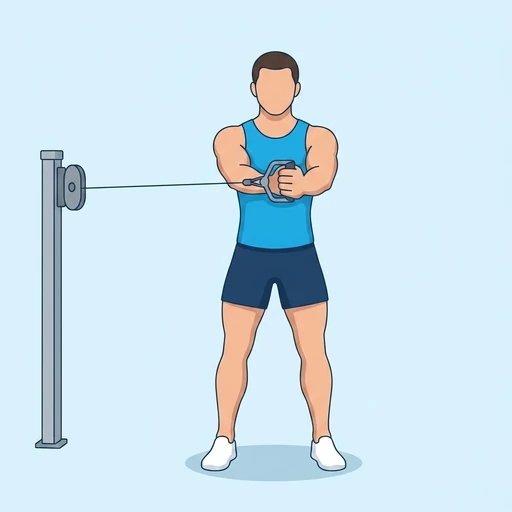 Pallof Press finish position