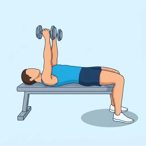 Dumbbell Flye start position