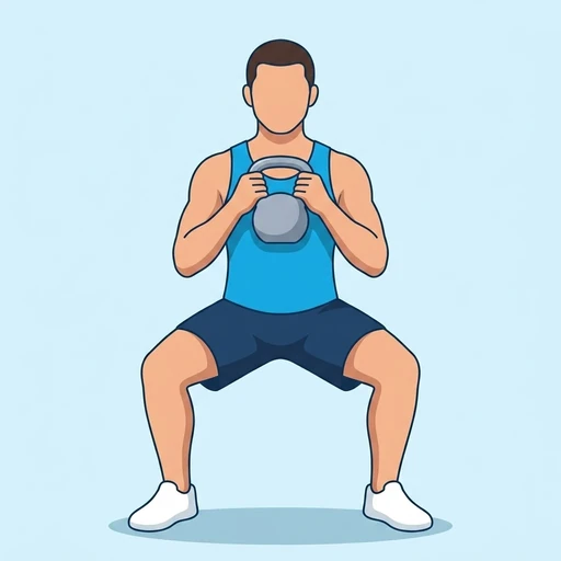 Goblet Squat finish position