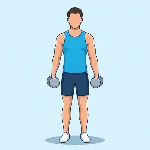Dumbbell Lateral Raise start position