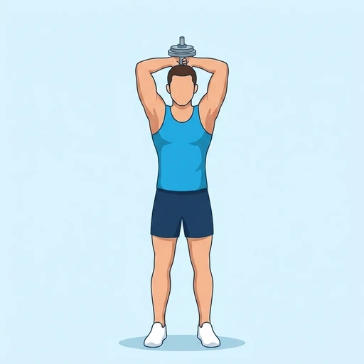 Overhead Triceps Extension finish position