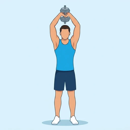Overhead Triceps Extension start position
