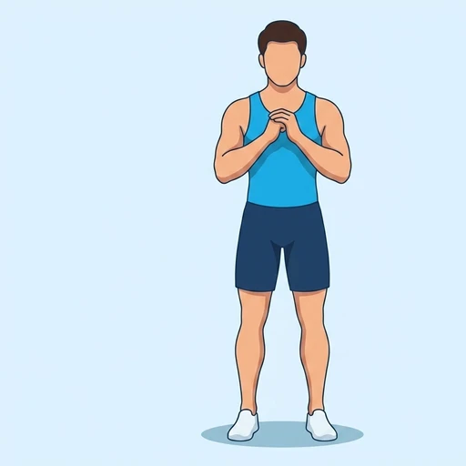 Lateral Lunge start position