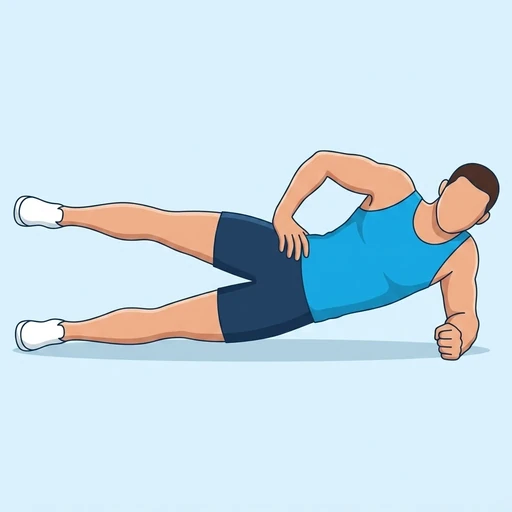 Side-Lying Leg Raise finish position