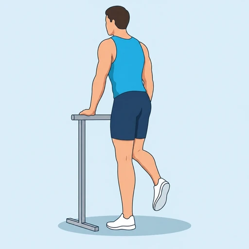 Single-Leg Calf Raise start position