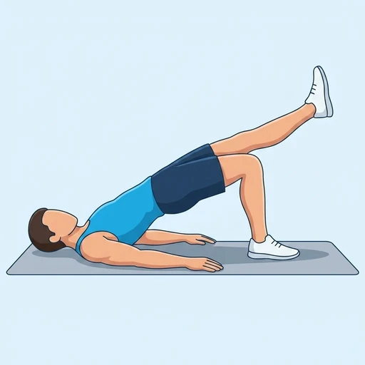 Single-Leg Glute Bridge finish position