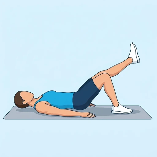Single-Leg Glute Bridge start position